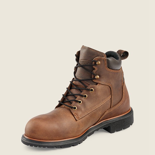 Red Wing Mens Dynaforce® - 6-inch Toe - Safety Boots Brown - 3617QHTXF